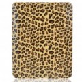 Protetora Leopard estilo caso plástico duro voltar para Apple iPad - bege