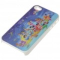 PC voltar caso protetor com gráfico 3D para iPhone 4 - Disney Cartoon figuras (multicolorido fita)