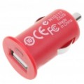 Adaptador de carregamento de carro elegante + cabo USB Set para iPhone 3 3G/3GS/4/iPod - vermelho (12 V)