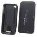 2700mAh Wireless Power Adapter carregador para iPhone 4 - preto (C.C. 5V)