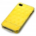 Elegante galvanoplastia PC voltar caso protetor para iPhone 4 - dourada