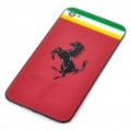 Elegante substituição volta cobrir habitação caixa de plástico para iPhone 4 - Ferrari (vermelho)