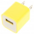 USB transformador/carregador para iPod iPhone/série/3 G/4 - amarelo (100 ~ 240V / US Plug)