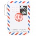 Panda carimbado AIR MAIL Envelope estilo Case bolsa de protecção para iPhone 4