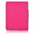 Protetor PU couro Case para Apple iPad 2 - rosa vermelha