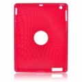 Silicone volta caso protetor para iPad 2 - vermelho