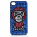 Elegante Shinning PC voltar caso protetor para iPhone 4 - macaco