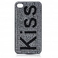 Elegante Shinning PC voltar caso protetor para iPhone 4 - Kiss