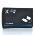 9600mAh recarregável Pack bateria externa para iPhone/PSP/Cellphone - preto