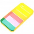 Encantador Rainbow volta caso protetor para iPhone 4 - amarelo