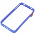 Ultrafinos plástico protetor Bumper Frame para iPhone 4 - azul