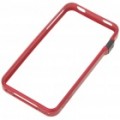 Ultrafinos plástico protetor Bumper Frame para iPhone 4 - vermelho