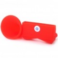 Corno Stand amplificador falante para Apple iPhone 4 - vermelho