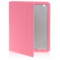 Ultrafinos Wake-Up/Sleep Smart cobrir caixa protectora para iPad 2 - rosa