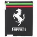 Ferrari padrão plástico volta caso protetor para iPad 2 - preta