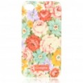 Lacado Shell Goegtu Peony estilo protetora ABS Back Case para iPhone 4