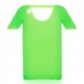 Criativo protetora PUMA t-shirt estilo Silicone Case para iPhone 4 - verde