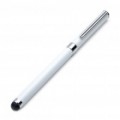 Caneta de tinta preta + Touch Screen Stylus para o iPod/iPhone/MP3/MP4/PDA - branco