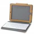 Sem fios Bluetooth 2.0 84-chave teclado com bolsa protetora para iPad 2 - marrom