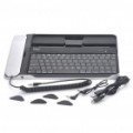 Teclado Bluetooth com o telefone Skype para iPad / iPad 2 / iPhone 3 G/4/4S - Black + prata