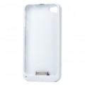 Volta caixa protectora com Triple SIM Card adaptador para iPhone 4 - branco