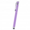 Rock 2-em-1 caneta de tela sensível ao toque capacitiva + caneta de tinta - roxo