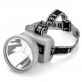 GTL 2-modo 180Lm 5W 1-LED branco luz farol (2 x 18650 / cinzento)