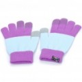 Universal Touch Screen inverno luvas para iPhone / iPad / iPod (roxo + luz azul)