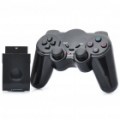 2.4 GHz Wireless Controlador para PS2 - preto (3 x AAA)