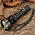 Cree Q5 WC 200LM 3-modo branco lanterna de LED c / Clip & Strap - Black (2 x 123A / 1 x 18650)