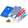 Substituição Touch Screen digitalizador LCD + Back Cover módulo c / Kit de ferramentas para o iPhone 4s - azul escuro