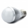 E27 3W 285LM lúmen branco 5-LED Light Bulb - prata (89 ~ 265V)