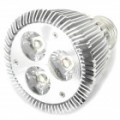 EDISON E27 6W 6500K 360-Lumen 3-LED branco lâmpada (AC 85 ~ 265V)