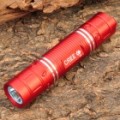 NOVO-626A Cree XR-E Q5 300LM 3-modo branco luz impermeável lanterna LED - vermelho (1 x 18650 incluído)