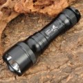 UltraFire SH-3A Cree XR-E Q5 230LM 5-Mode Memory LED branco lanterna c / cinta - preto (3 x AAA)