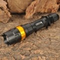 Cree Q5 3-modo 370LM branco 1-LED Flashlight - preto + dourado