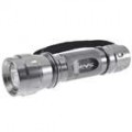 SAiK SA-8 Cree Q4-WC 3-modo 180-Lumen lanterna LED - prata (3 * AAA/2 * CR123A/1 * 18650)