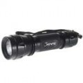 SAiK SA-8 Cree Q4-WC 3-modo 180-lúmen LED Flashlight - Black (3 * AAA/2 * CR123A/1 * 18650)