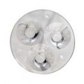 48.16 mm 3-LED refletor para Cree emissores (como vidro plástico)