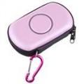 Maleta protetora dura com Carabiner Clip para PSP Go (Pink)