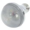 E27 3W 3-LED 260-Lumen 6500K branco levou bulbo - prateado + transparente branco (220V)