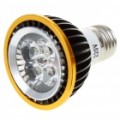 Lâmpada de luz branca de 5 LEDs 420-Lumen 6500K E27 5W (220V)