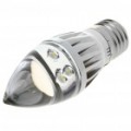 E27 3W 220-250LM vela estilo branco 3-LED bulbo (220V)