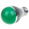 E27 3W 150-180LM verde 3-LED bulbo (220V)