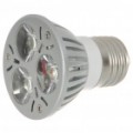 E27 3W 3-LED 260-lúmen 3500K quente branco lâmpada (85 ~ 245V AC)