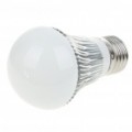 E27 3W 300-Lumen 6500K 3-LED branco luz lâmpada (AC 85 ~ 265V)