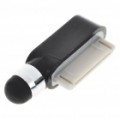 Touchpad Stylus Pen com dados porta Anti-Dust Plug para iPhone 3 G/3GS/4 - preto