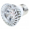 E27 3W 3-LED 260-Lumen 6500K branco lâmpada (220V AC)