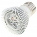 E27 3W 3-LED 260 Lumen 6500K branco lâmpada (AC 85 ~ 245V)