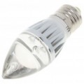 E27 3W 200-Lumen vela estilo 3-LED verde lâmpada (220V)